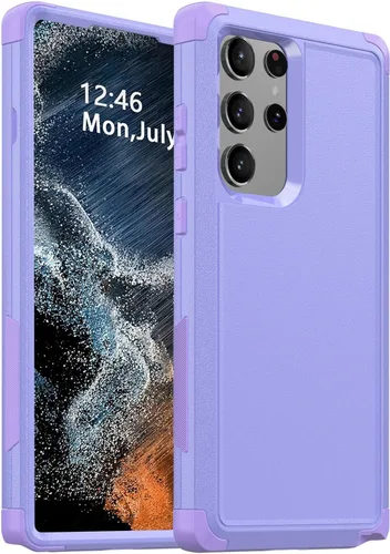 Vista 15 de Funda para Samsung Galaxy S25 Plus y S24 Plus - A prueba de golpes y caídas [con pantalla de vidrio templado y protectores de cámara] Protección Rojo