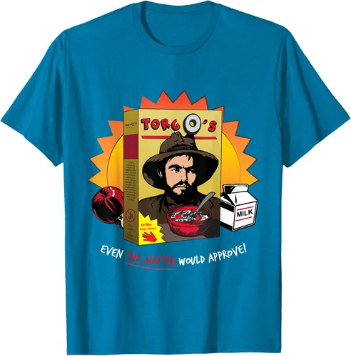 Vista 9 de Torgo Camiseta de película de culto de cereales, Negro, S