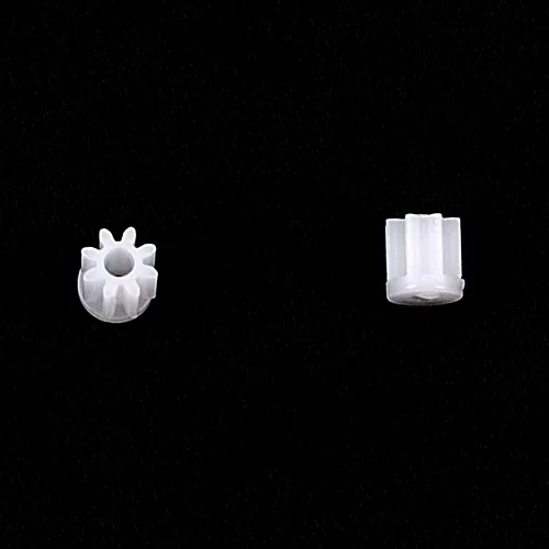 Vista 4 de Othmro 20 piezas de engranajes de plástico 8 dientes modelo 082A engranaje de reducción engranajes de gusano de plástico para RC coche robot motor