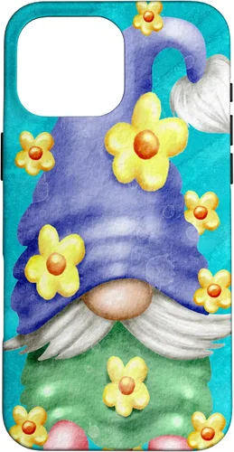 Vista 19 de Floral Spring Gnome for Garden Mom and Summer Cute Flower Case for iPhone 17