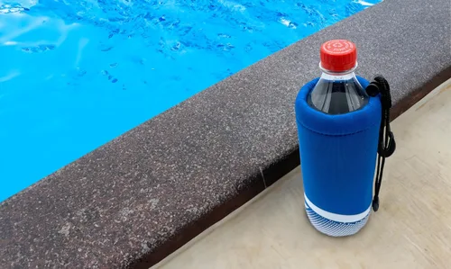 Vista 5 de Proactive Sports Soporte de botella de neopreno con cordón y clip de bolsa para botellas de 16-20oz