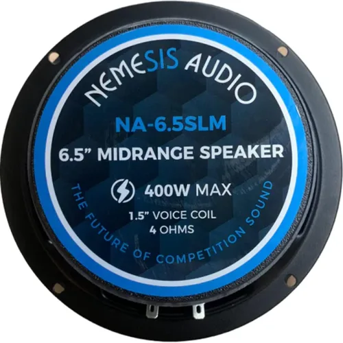 Vista 4 de Nemesis Audio NA-6.5SLM - Altavoz de rango medio de 6.5" para audio de coche tipo bala, 400W máximo, 4 ohmios