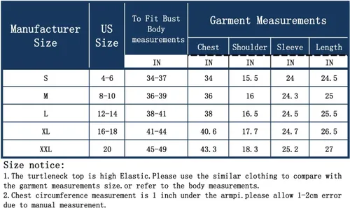 Vista 6 de HieasyFit suéter básico de cuello alto de algodón suave para mujer