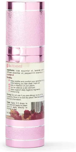 Vista 3 de Aceite Yoni, hidratante de aceite natural, aceites corporales perfumados naturalmente para mujeres, mezclas de aceites esenciales para el cuerpo
