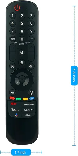 Vista 7 de Reemplazo de voz remoto aplicable para LG TV 50UQ7070ZUE 43UQ7070ZUD 55UQ7070ZUE 50UQ8000AUB 65NANO80AQA 86QNED90UQA 75QNED85UQA 28LM400B-PU