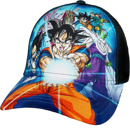 Vista 3 de Gorra de Dragon Ball Z para niños y niñas con estampado completo, DBZ