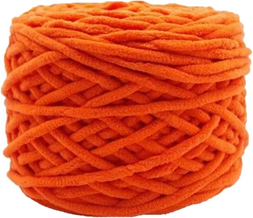 Vista 10 de Hilo de felpilla grueso y esponjoso, color negro, grueso, lavable, suave y cálido, hilo de punto a mano, hilo accesorio, 5.64 oz