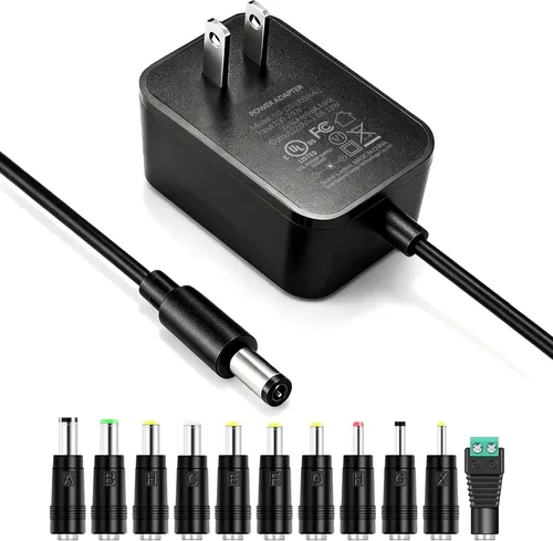 Vista 9 de Fuente de alimentación de 12 V, 1 A, CA 100-240 V a CC 12 V 1 A 1000 mA adaptador de fuente de alimentación CCTV para sistema de vigilancia