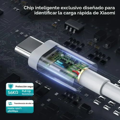 Vista 5 de 6A para Xiaomi Cable Cargador 120W Hypercharge USB Tipo C Cable de carga rápida