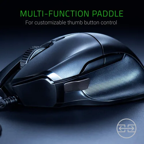 Vista 3 de Razer Basilisk Essential Mouse para juegos sensor óptico de 6400 DPI - Iluminación Chroma RGB - 7 botones programables - Interruptores mecánicos