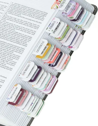 Vista 37 de Mr. Pen - Pestañas de la Biblia, 75 pestañas, tierra otoñal, letras doradas en relieve Laminated Bible Tabs for Women and Men, Bible Tabs for