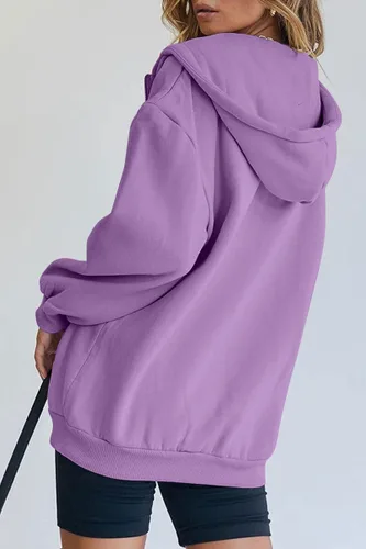 Vista 3 de AUTOMET Womens Zip Up Hoodies Long Sleeve Fall Oversized Sweatshirts Fleece Y2K Jacket with Pockets