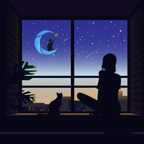 Vista 7 de COMFYROOM Atrapasoles para colgar en la ventana de vitral, regalo para amantes de los gatos para mujeres, regalos conmemorativos de gatos por