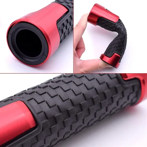 Vista 5 de 7/8 ''0.866 in motocicleta goma mano agarre barra manillar para Yamaha MT07 FZ07 Mt-07 Fz-07 2014 2015 2016 2017 2018 2019
