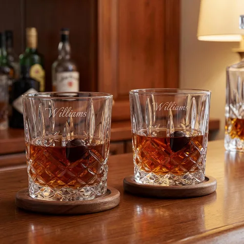 Vista 3 de Marquis By Waterford Grabado Markham doble Old Fashioned, 11oz, juego de 4