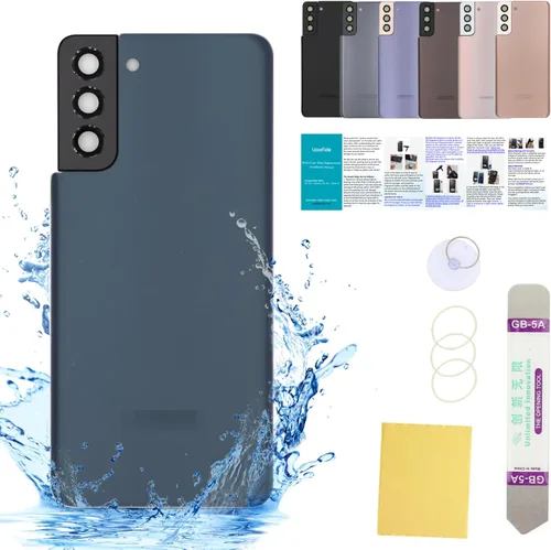 Vista 33 de Compatible con Samsung Galaxy Note 8 - Carcasa trasera de repuesto de cristal de 6.3 pulgadas, SM-N950, todos los portadores con manual de Negro