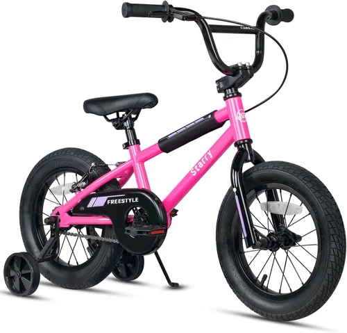 Vista 33 de cubsala Bicicleta para niños de 12, 14, 16, 18 pulgadas, estilo BMX, con ruedas de entrenamiento, freno para niños de 2 a 10 años, varios