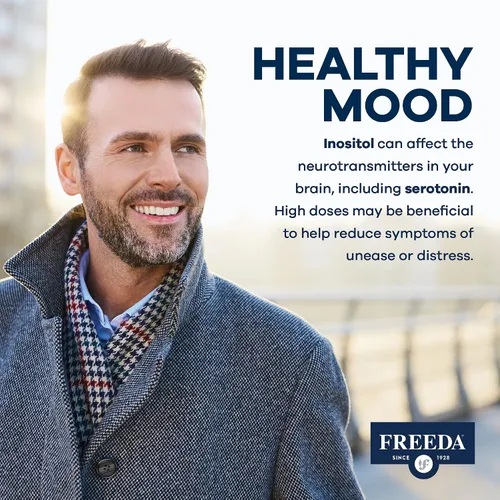 Vista 5 de FREEDA Polvo puro de mio-inositol – Vitamina B8 para hormonas, estado de ánimo y salud celular – Apoya la fertilidad, la concentración, la energía