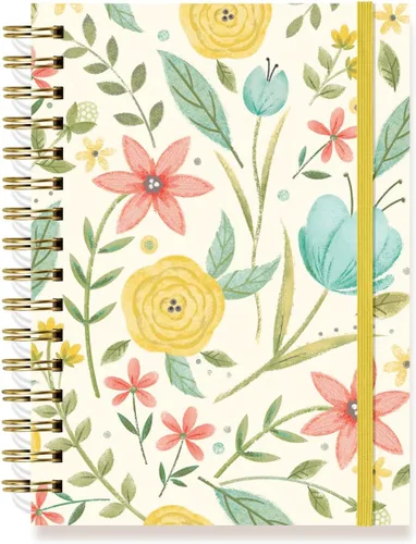 Vista 15 de Designer Greetings, Designer Papers - Diario de tapa flexible con banda elástica, diseño de flores aisladas Bloom, 320 páginas (6" x 8.25")