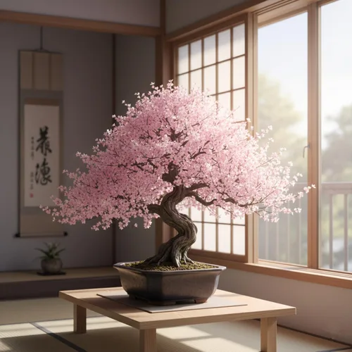 Vista 3 de Semillas de flor de cerezo japonés, semillas de bonsái, paquete de 30 semillas de árbol bonsái