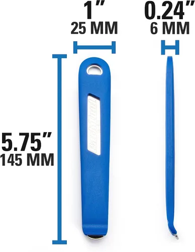 Vista 3 de Park Tool Palancas de neumáticos con núcleo de acero - Azul