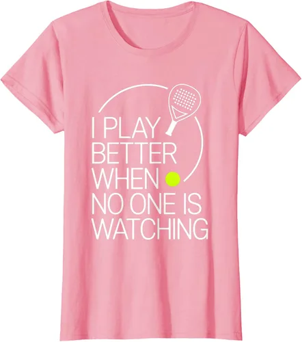 Vista 11 de Camiseta de tenis de pádel I Play Better When No One is Watching