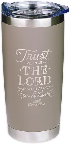 Vista 16 de Christian Art Gifts - Taza de viaje de acero inoxidable con aislamiento al vacío de doble pared de 18 oz, color negro mate, con tapa para hombres