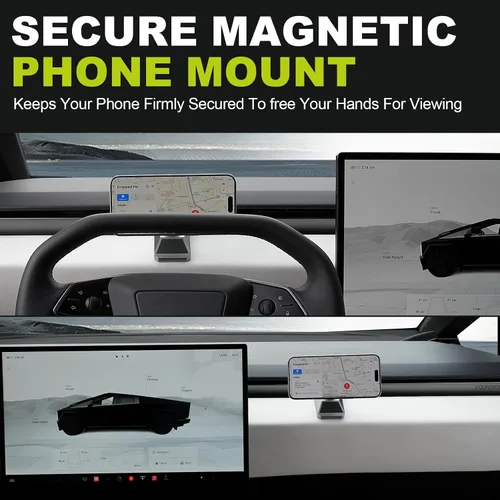 Vista 8 de Soporte magnético para teléfono Tesla Cybertruck 2024-2026