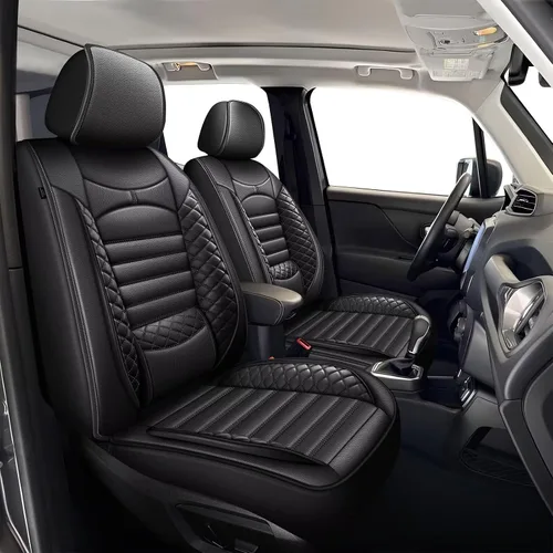 Vista 23 de Fundas de asiento de auto para Ford Fusion 2010-2020: juego completo de fundas protectoras de asiento impermeables de piel sintética compatible