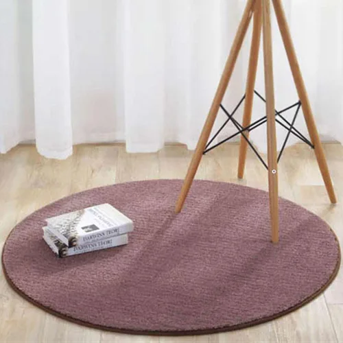Vista 9 de Reyox Tapete de felpa suave para silla de oficina, tapete redondo antideslizante para oficina y hogar, alfombra absorbente para guardería