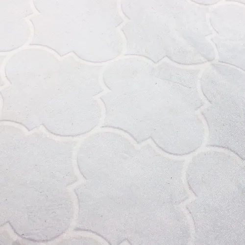 Vista 5 de Alfombra de oración musulmana, alfombra de oración islámica, turca, alfombra gruesa y suave de franela Janamaz Sajada, Ramadán o Eid, color blanco, L