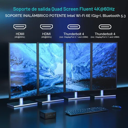 Vista 6 de Intel NUC 13 Pro NUC13ANHi5 Arena Canyon Mini PC, Core i5-1340P, Barebones, sin RAM, sin SSD, sin sistema operativo, mini computadoras para oficina