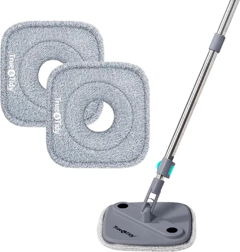 Vista 7 de Paquete de 6 repuestos de microfibra de 9 pulgadas de grosor para mopa y cubo TrueClean SPIN-800