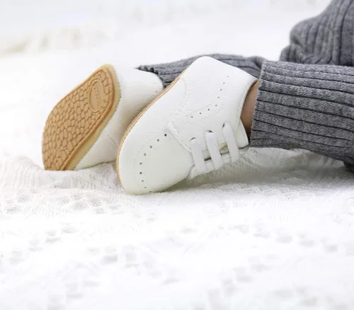 Vista 2 de Zapatos para bebé niño y niña, uniformes de boda, zapatos de vestir Oxford, zapatos de suela antideslizante, mocasines planos para niños pequeños