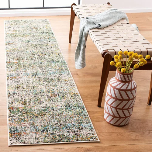 Vista 28 de SAFAVIEH Colección Madison - Alfombra de acento 2'2" x 4', negro y dorado, diseño abstracto moderno, no desprende pelusa y fácil cuidado, ideal