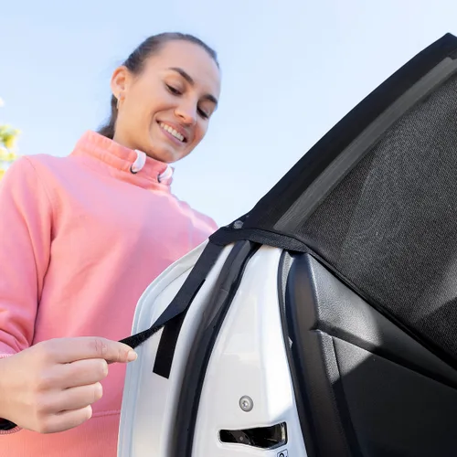 Vista 6 de Malla Parasol para Coche UVlock InnovaGoods Pack de 2 uds