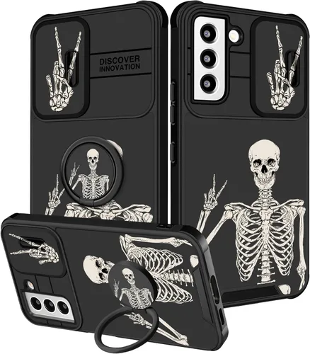 Vista 60 de Funda 2 en 1 para Samsung Galaxy S23 Ultra Flamingo para mujeres y niñas, diseño femenino de flamencos con cubierta deslizante para cámara y soporte