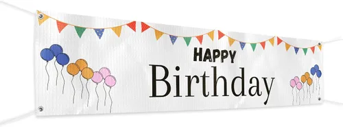 Vista 88 de Cartel de baby shower para uso en interiores y exteriores de 4 x 1 pies, pancarta grande personalizada y letreros con cuerda para colgar, telón