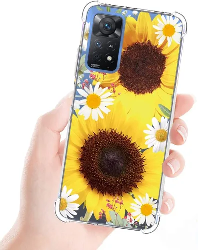 Vista 6 de Funda de teléfono para Redmi Note 11 Pro/Redmi Note 11E Pro para niñas y mujeres, funda protectora transparente de TPU suave y transparente