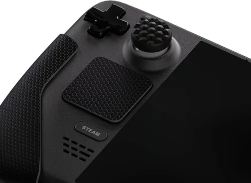 Vista 4 de PlayVital Professional Textured Soft Rubber Pads Handle Grips for Steam Deck LCD & OLED, Trackpads Skin Grip Enhancement Back Button Protective