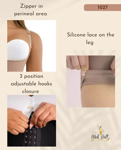 Vista 5 de Melibelt 1027 Fajas Colombianas Reductoras Y Moldeadoras Fajas para Mujer Control de Abdomina Faja Reloj de Arena