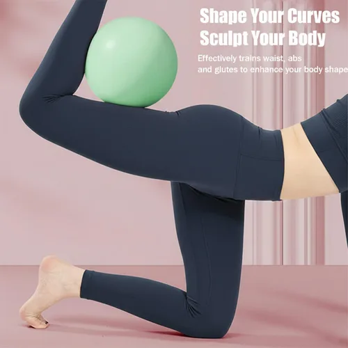 Vista 5 de Pelota de ejercicio pequeña de 9 pulgadas, mini pelota de pilates antideslizante para estabilidad, fitness, estiramiento y entrenamiento de fuerza