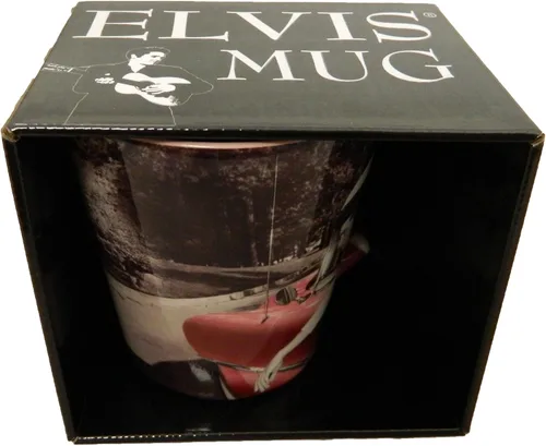 Vista 3 de Mid-South Products - Taza Elvis de 12 oz - Latte Car/Graceland rosa