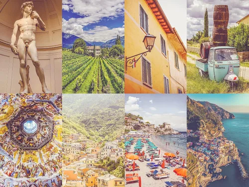 Vista 7 de PARODY ART PRINTS Kit de collage estético de pared de viaje italiano Italia de viaje de 40 piezas, decoración de dormitorio de adolescente