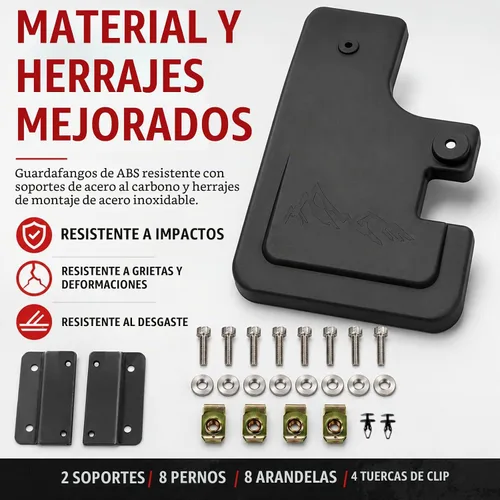 Vista 4 de Mabett - Aletas de barro delanteras para Ford Bronco 2021-2026, accesorios de 2/4 puertas 2 pzas