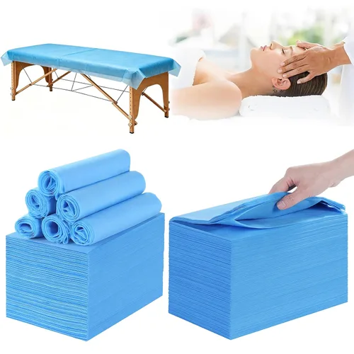 Vista 19 de 200 sábanas desechables, 31 x 71 pulgadas, impermeables, para mesa de masaje, tela no tejida, cubierta de cama para terapia de masaje, tatuajes
