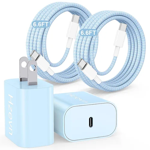 Vista 28 de Hzevn Bloque de cargador de pared rápida USB C de 60 W para teléfonos Galaxy S26 Android, paquete de 3 adaptadores de cargador súper rápido