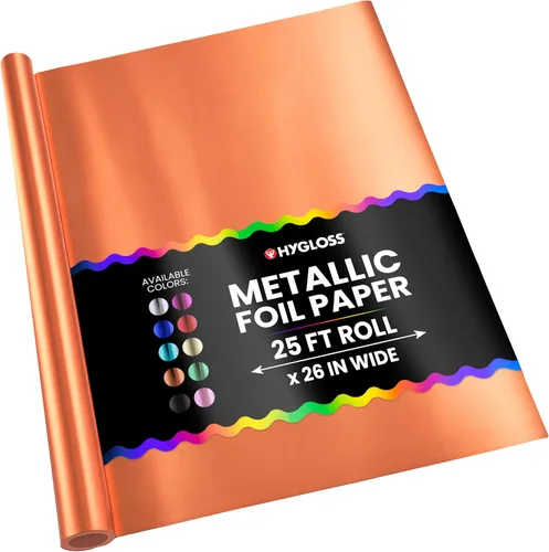 Vista 12 de Hygloss Products - Papel de aluminio metálico brillante, hojas de 20 x 26 pulgadas para artes, manualidades y envoltura de Navidad