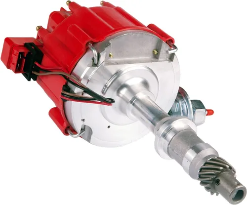 Vista 2 de MAS Distribuidor de encendido con tapa y rotor 1040011 65K bobina bloque pequeño compatible con Pontiac 301ci 326ci 350ci 389ci 400ci 421ci 428ci
