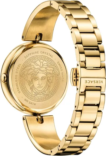 Vista 3 de Versace VCO100017 Palazzo Empire Reloj analógico de cuarzo suizo dorado para mujer, Negro -, Classic